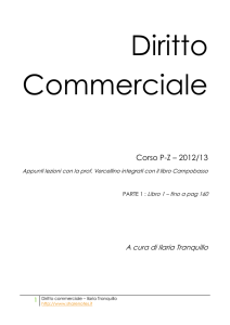 diritto commerciale - riassunto e appunti libro 1