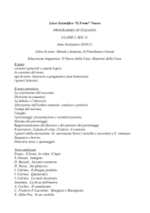 Liceo Scientifico “E.Fermi” Nuoro PROGRAMMA DI ITALIANO