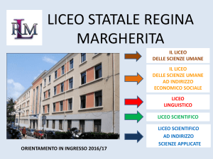 orario settimanale - Liceo Statale Regina Margherita