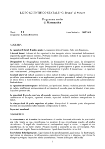 LICEO GINNASIO STATALE con Sezione Scientifica “XXV Aprile”