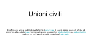 Unioni civili Italia e USA