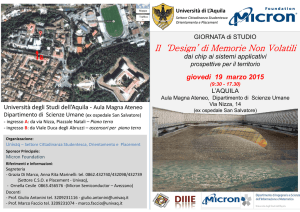 locandina - Università degli Studi dell`Aquila