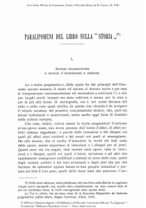 paralipomeni del libro sulla " storia - OJS