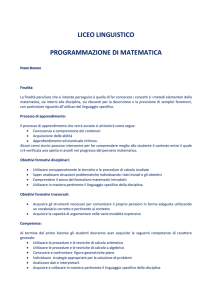 matematica e fisica - Liceo Scientifico e Linguistico Galileo Galilei