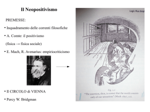 Il Neopositivismo - Scienze Matematiche, Fisiche e Naturali