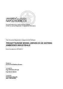 progettazione model-driven di un sistema embedded industriale