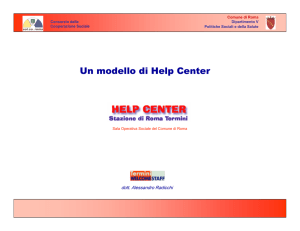 Un modello di Help Center - Radicchi Help Center Roma Termini