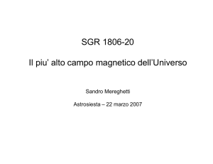 SGR 1806-20 Il piu` alto campo magnetico dell - IASF Milano