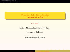 Direzioni della Fisica Teorica - INFN-Bologna