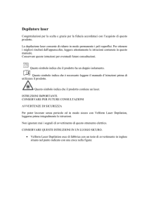 Depilatore laser