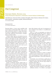 Panorama Diabete, Riccione 2009. Forum