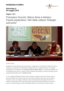 Francesco Guccini, Marco Aime e Adriano Favole presentano i libri