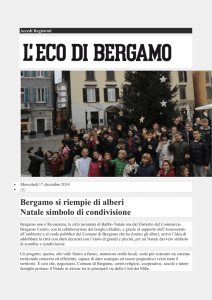 Bergamo si riempie di alberi