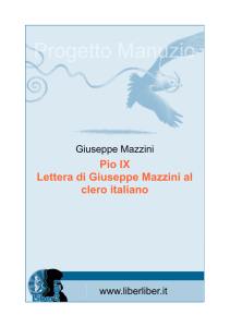 Pio IX Lettera di Giuseppe Mazzini al clero italiano