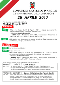 25 aprile 2017 - Comune di Castello d`Argile