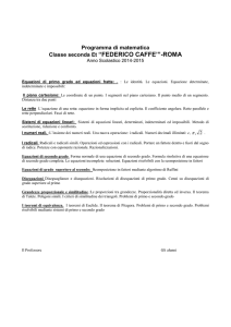 Classe seconda Et “FEDERICO CAFFE`”-ROMA