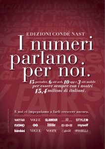 per essere sempre con i nostri 15,4*milioni di italiani.