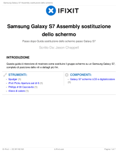 Samsung Galaxy S7 Assembly sostituzione dello schermo
