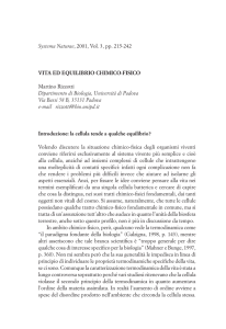 Systema Naturae 3 - Associazione Italiana di Biologia Teorica