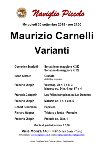 PDF | Maurizio Carnelli, pianoforte. Varianti