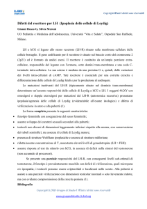 Difetti del recettore per LH - Gruppo di studio italiano sui Disturbi