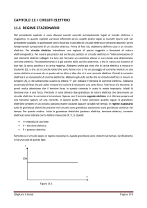 capitolo 11: i circuiti elettrici 11.1 regime stazionario