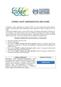 CORSO AUFP AERONAUTICA MILITARE