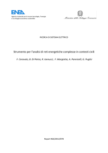 Strumento per l`analisi di reti energetiche complesse in