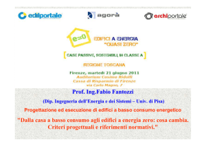 Prof. Ing.Fabio Fantozzi "Dalla casa a basso