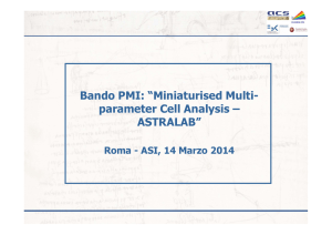 Bando PMI: “Miniaturised Multi- parameter Cell Analysis – ASTRALAB”