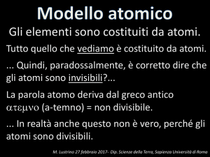 Diapositiva 1 - Dipartimento di Scienze della Terra