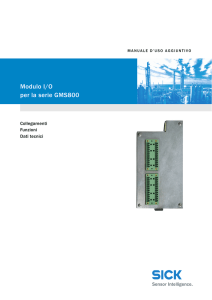 Modulo I/O per la serie GMS800