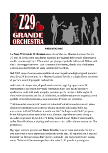 PRESENTAZIONE La Zeta 29 Grande Orchestra
