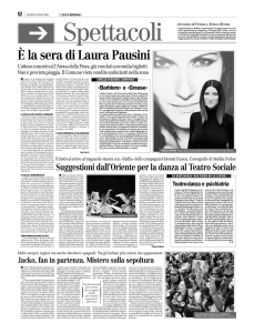 È la sera di Laura Pausini