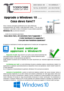 Upgrade a Windows 10 …. Cosa devo fare??