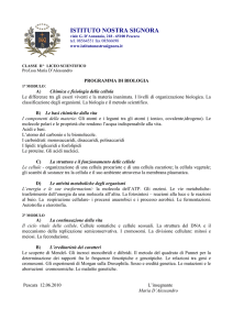 biologia 2° sc. - Istituto Nostra Signora