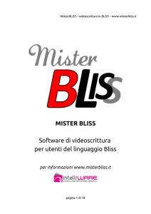 MISTER BLISS Software di videoscrittura per utenti