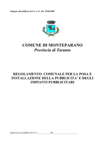 57-REGOLAMENTO posa e installazione della pubblicità e degli