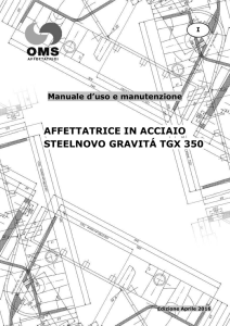 affettatrice in acciaio steelnovo gravitá tgx 350