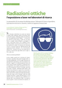 Radiazioni Ottiche: ambiente e sicurezza sul lavoro