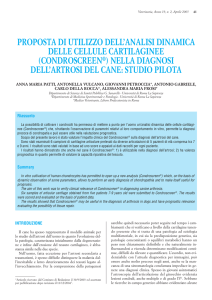proposta di utilizzo dell`analisi dinamica delle cellule cartilaginee