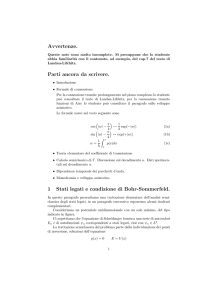 Avvertenze. Parti ancora da scrivere. 1 Stati legati e condizione di