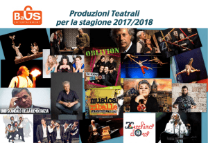 Produzioni Teatrali per la stagione 2017/2018