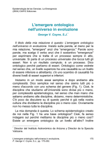 L`emergere ontologico