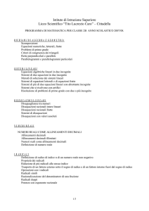 Istituto di Istruzione Superiore Liceo Scientifico “Tito Lucrezio Caro