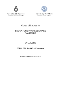 Syllabus 1 anno II semestre 11_12