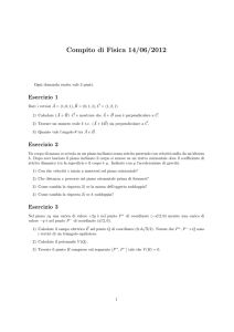 Compito di Fisica 14/06/2012