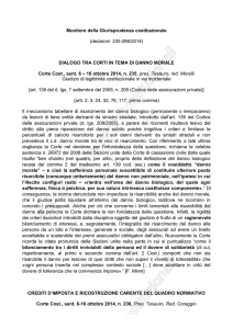 Monitore della Giurisprudenza costituzionale (decisioni 235