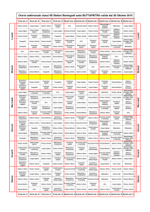 Orario settimanale classi IIS Stefani Bentegodi sede BUTTAPIETRA