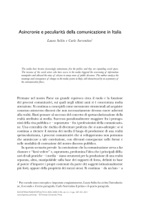 Asincronie e peculiarità della comunicazione in Italia